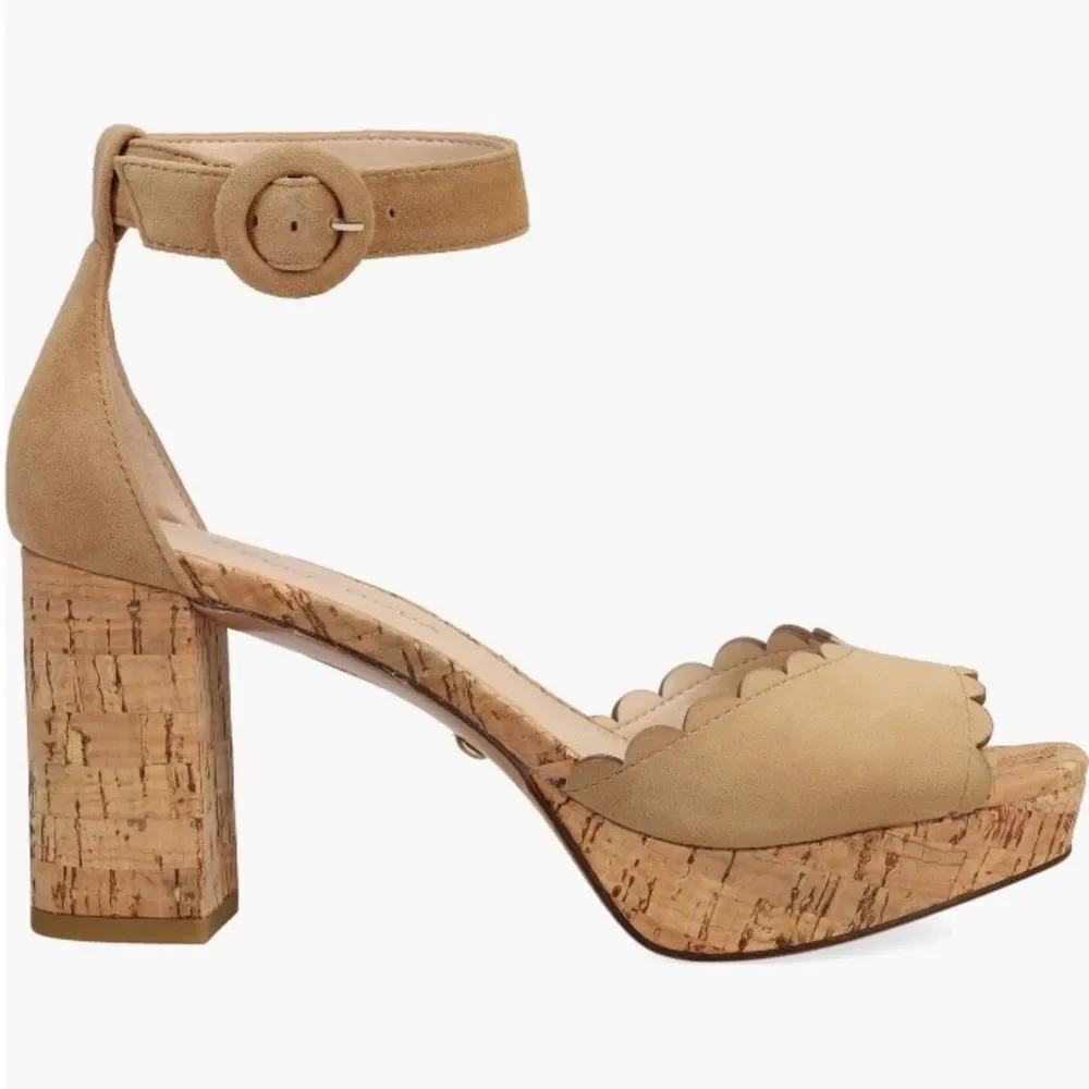 Pelle Moda Aneko Platform Sandal Latte 10M - Picture 3 of 3